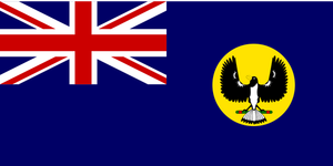 Vektor ClipArt flagga i Western Australia
